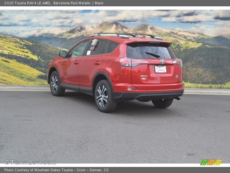 Barcelona Red Metallic / Black 2016 Toyota RAV4 LE AWD