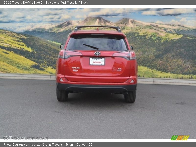 Barcelona Red Metallic / Black 2016 Toyota RAV4 LE AWD