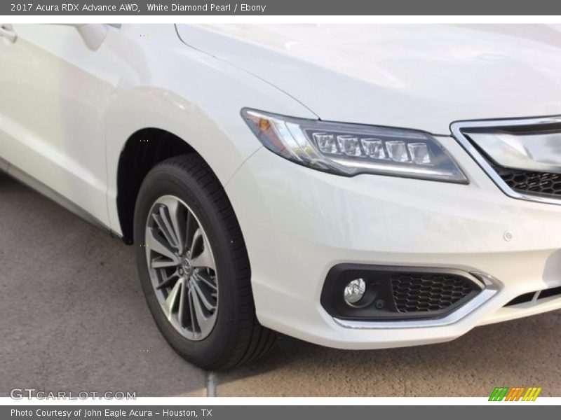 White Diamond Pearl / Ebony 2017 Acura RDX Advance AWD