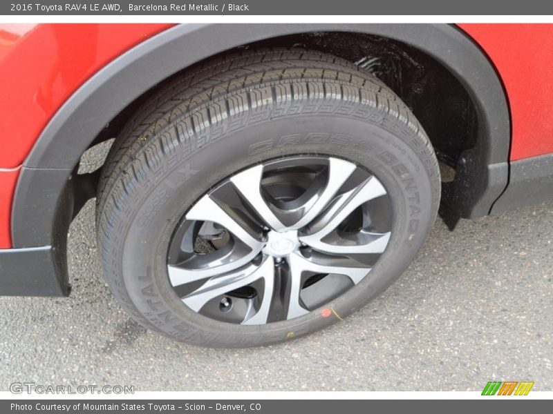 Barcelona Red Metallic / Black 2016 Toyota RAV4 LE AWD