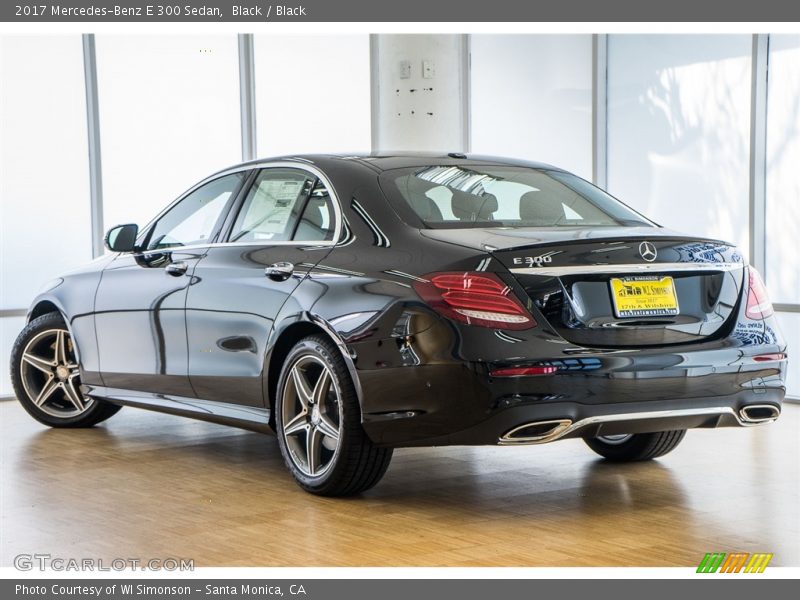 Black / Black 2017 Mercedes-Benz E 300 Sedan