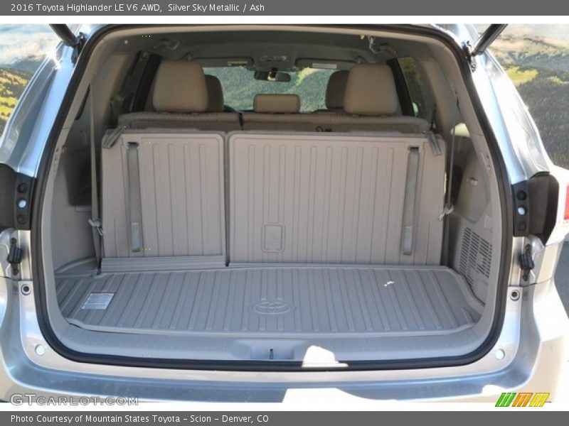 Silver Sky Metallic / Ash 2016 Toyota Highlander LE V6 AWD