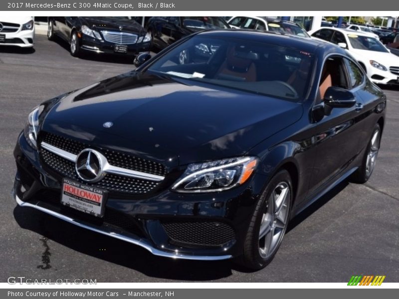 Black / Black 2017 Mercedes-Benz C 300 4Matic Coupe