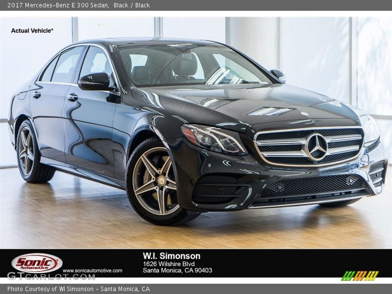 Black / Black 2017 Mercedes-Benz E 300 Sedan