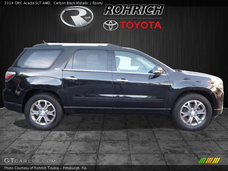 Carbon Black Metallic / Ebony 2014 GMC Acadia SLT AWD