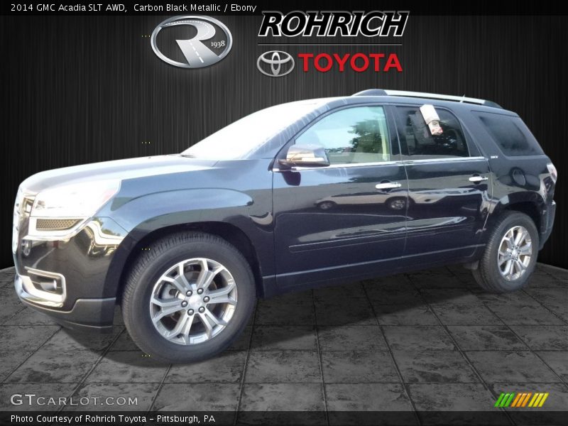 Carbon Black Metallic / Ebony 2014 GMC Acadia SLT AWD