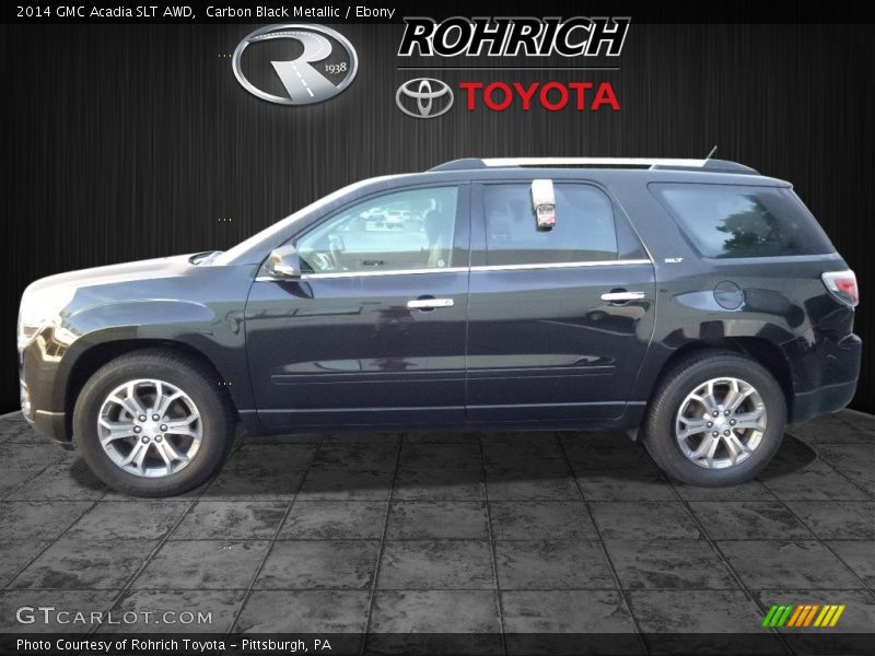 Carbon Black Metallic / Ebony 2014 GMC Acadia SLT AWD