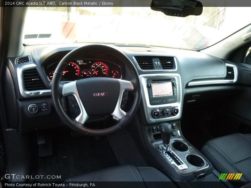 Carbon Black Metallic / Ebony 2014 GMC Acadia SLT AWD