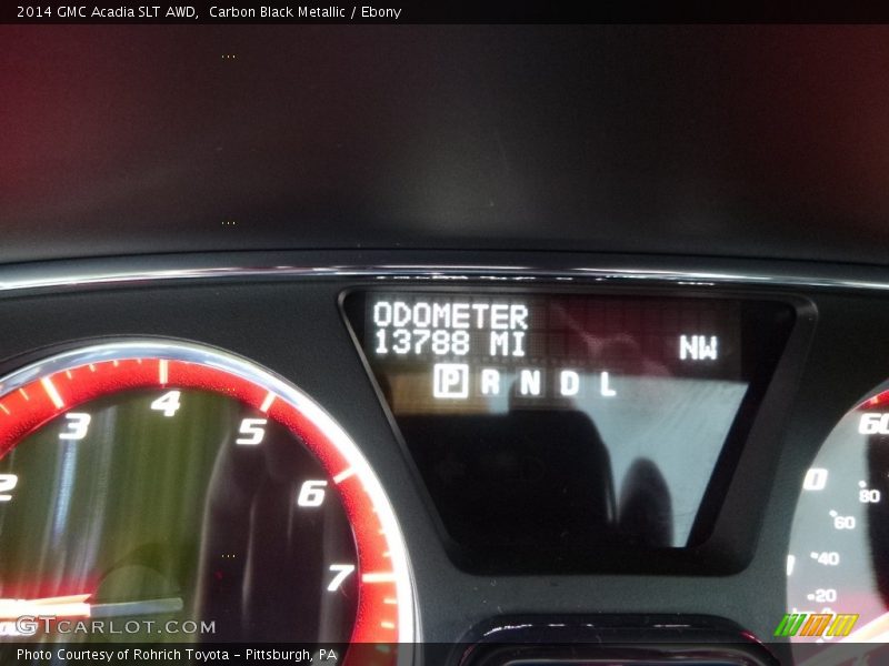 Carbon Black Metallic / Ebony 2014 GMC Acadia SLT AWD
