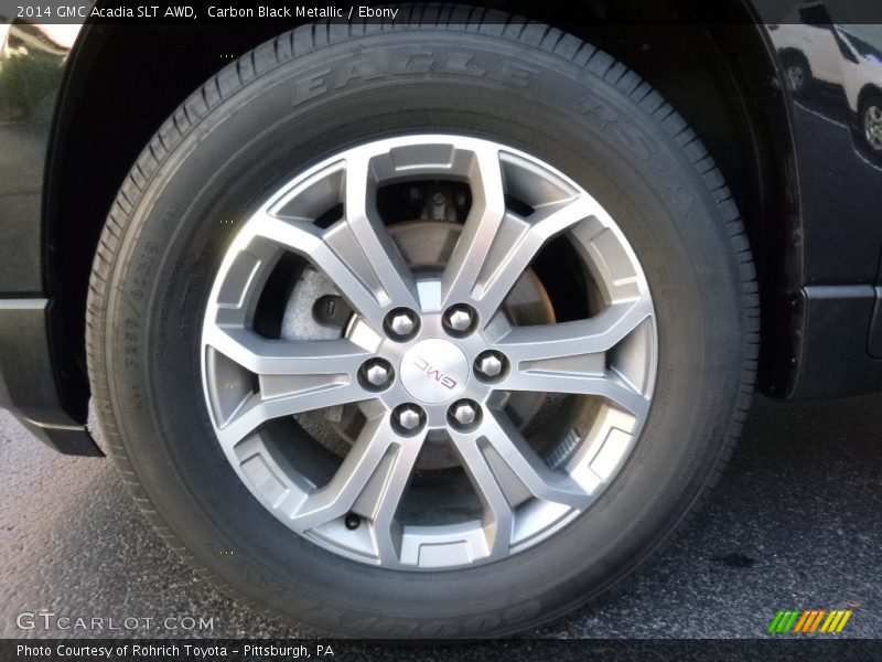 Carbon Black Metallic / Ebony 2014 GMC Acadia SLT AWD
