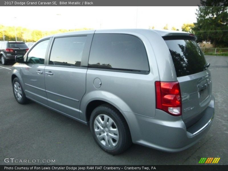 Billet Metallic / Black 2017 Dodge Grand Caravan SE