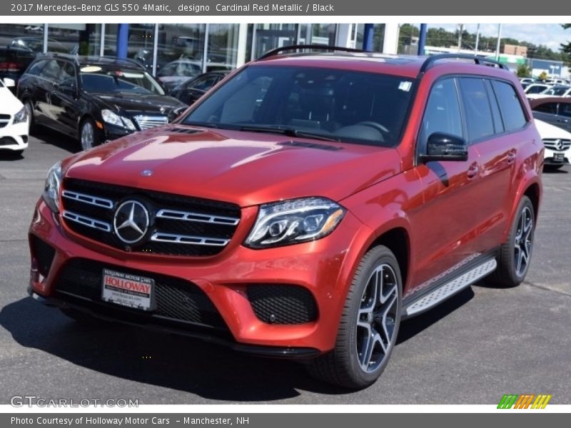 designo  Cardinal Red Metallic / Black 2017 Mercedes-Benz GLS 550 4Matic