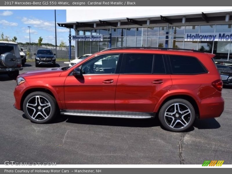 designo  Cardinal Red Metallic / Black 2017 Mercedes-Benz GLS 550 4Matic