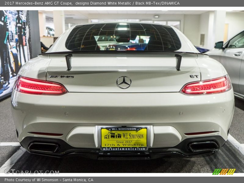 designo Diamond White Metallic / Black MB-Tex/DINAMICA 2017 Mercedes-Benz AMG GT Coupe