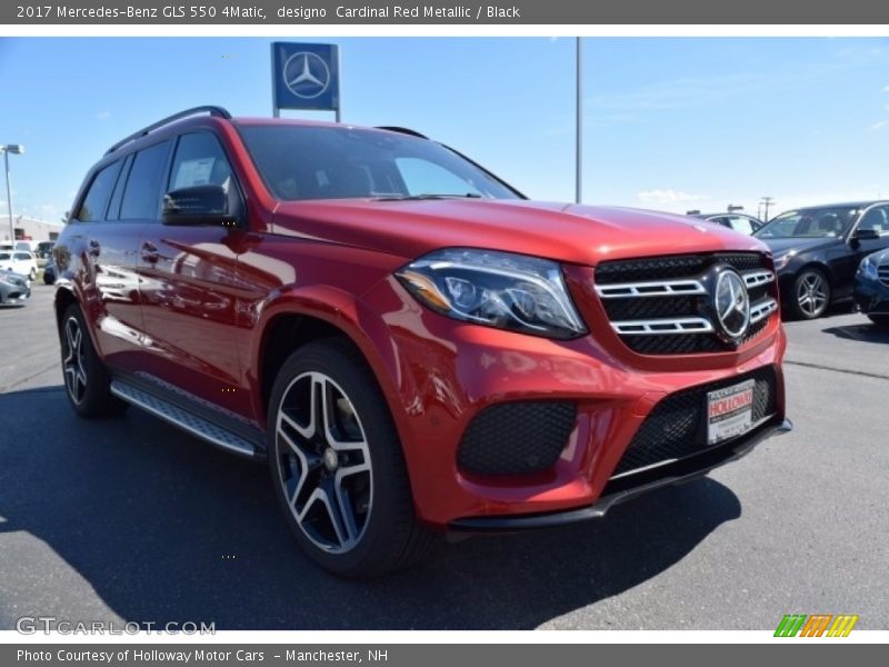 designo  Cardinal Red Metallic / Black 2017 Mercedes-Benz GLS 550 4Matic