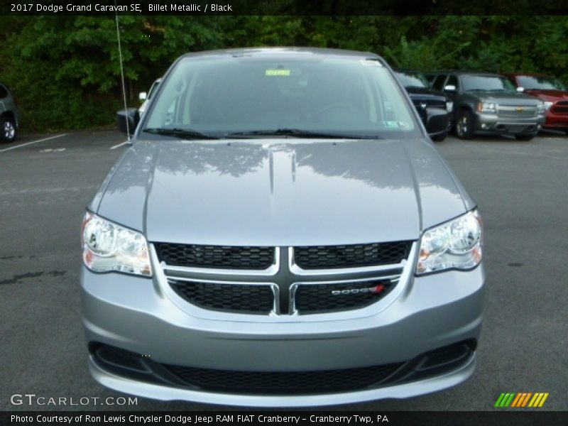 Billet Metallic / Black 2017 Dodge Grand Caravan SE