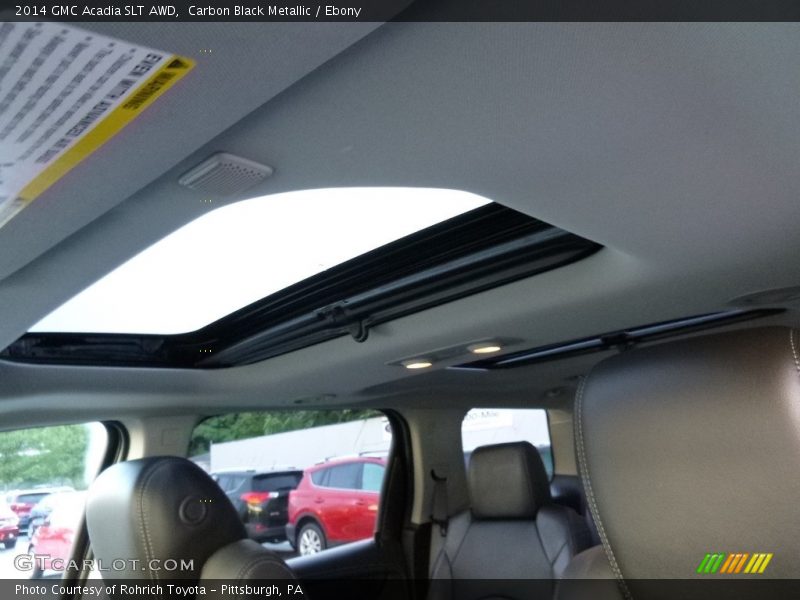 Carbon Black Metallic / Ebony 2014 GMC Acadia SLT AWD
