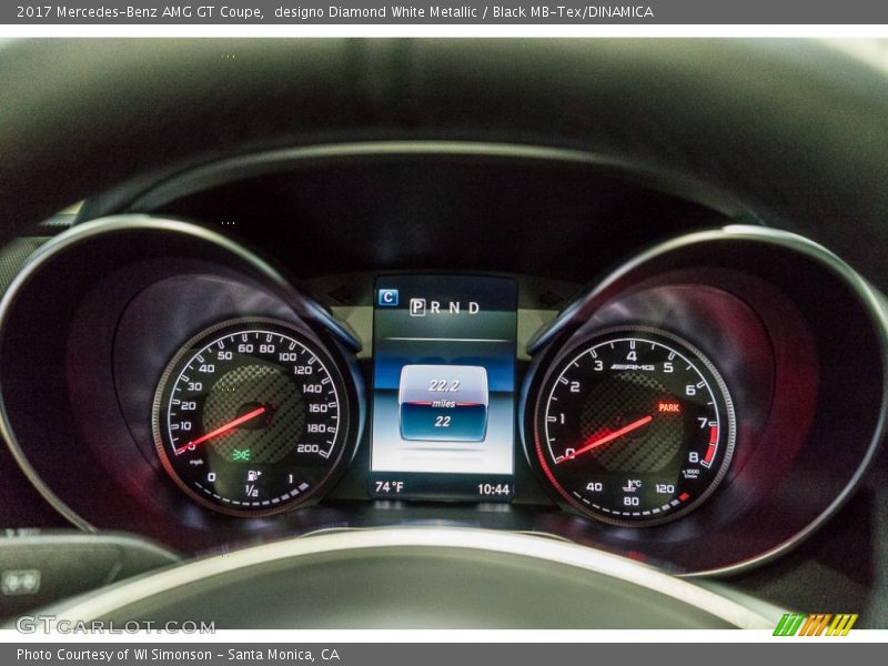  2017 AMG GT Coupe Coupe Gauges
