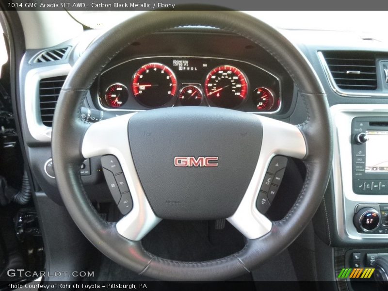 Carbon Black Metallic / Ebony 2014 GMC Acadia SLT AWD