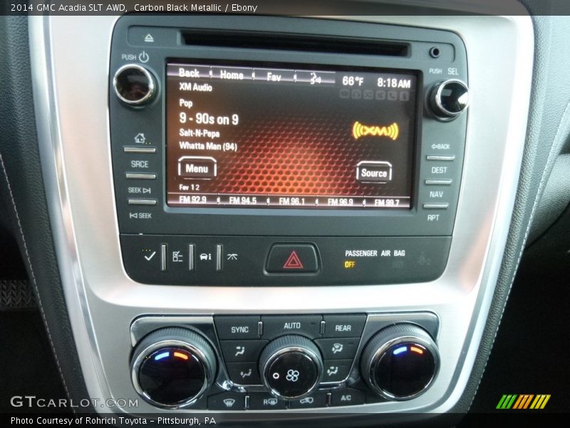 Carbon Black Metallic / Ebony 2014 GMC Acadia SLT AWD