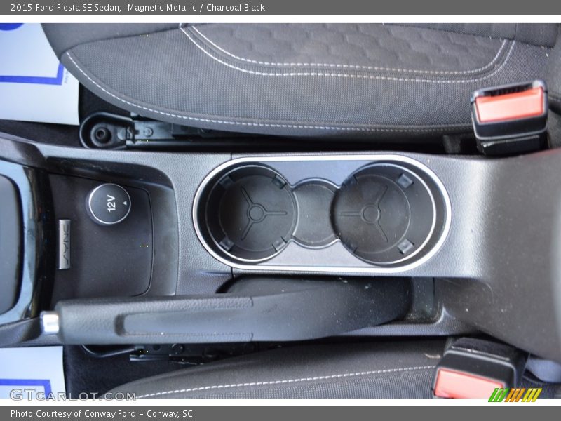 Magnetic Metallic / Charcoal Black 2015 Ford Fiesta SE Sedan