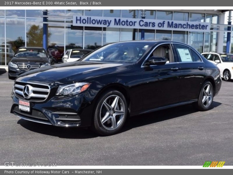 Black / Black 2017 Mercedes-Benz E 300 4Matic Sedan