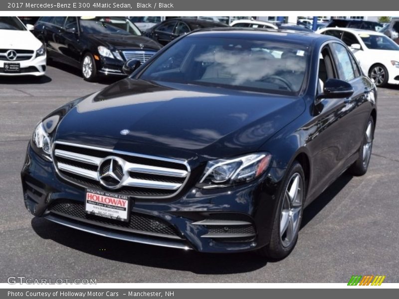 Black / Black 2017 Mercedes-Benz E 300 4Matic Sedan