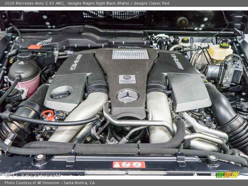  2016 G 63 AMG Engine - 5.5 AMG Liter DI biturbo DOHC 32-Valve VVT V8
