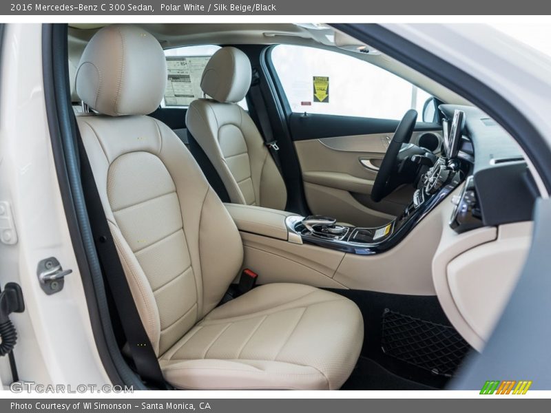 Polar White / Silk Beige/Black 2016 Mercedes-Benz C 300 Sedan