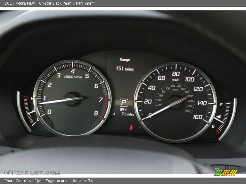 Crystal Black Pearl / Parchment 2017 Acura MDX