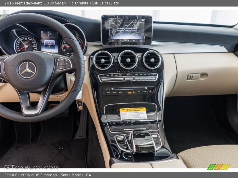 Polar White / Silk Beige/Black 2016 Mercedes-Benz C 300 Sedan