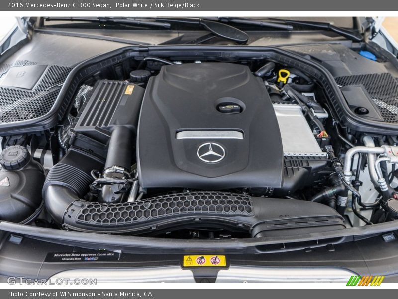 Polar White / Silk Beige/Black 2016 Mercedes-Benz C 300 Sedan