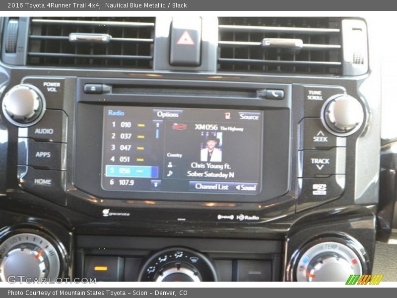 Nautical Blue Metallic / Black 2016 Toyota 4Runner Trail 4x4