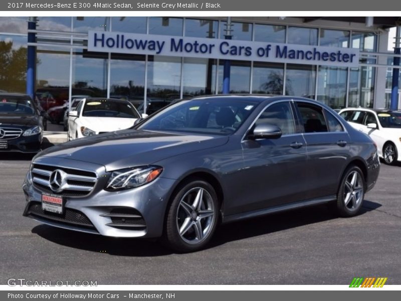 Selenite Grey Metallic / Black 2017 Mercedes-Benz E 300 4Matic Sedan