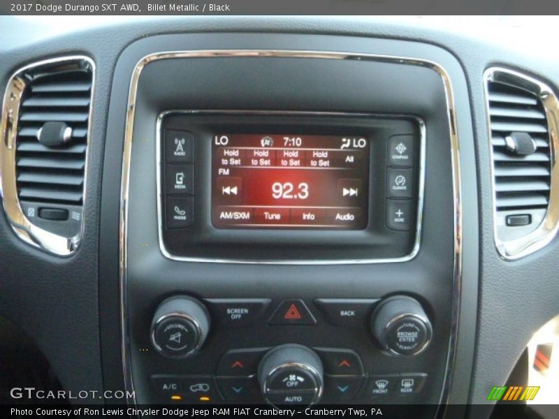 Billet Metallic / Black 2017 Dodge Durango SXT AWD