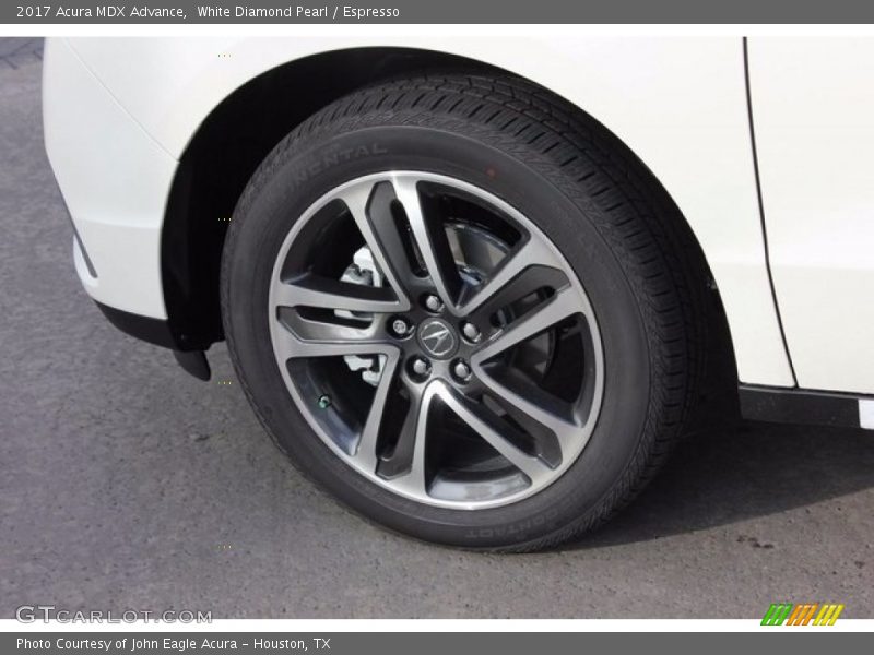 White Diamond Pearl / Espresso 2017 Acura MDX Advance