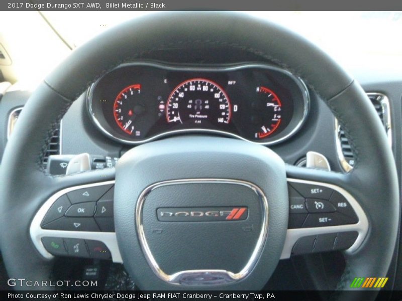 Billet Metallic / Black 2017 Dodge Durango SXT AWD