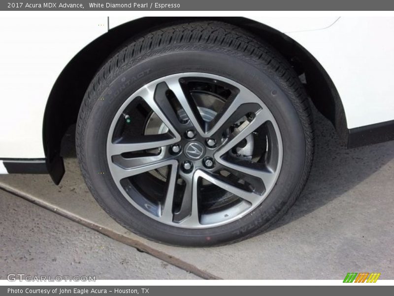 White Diamond Pearl / Espresso 2017 Acura MDX Advance