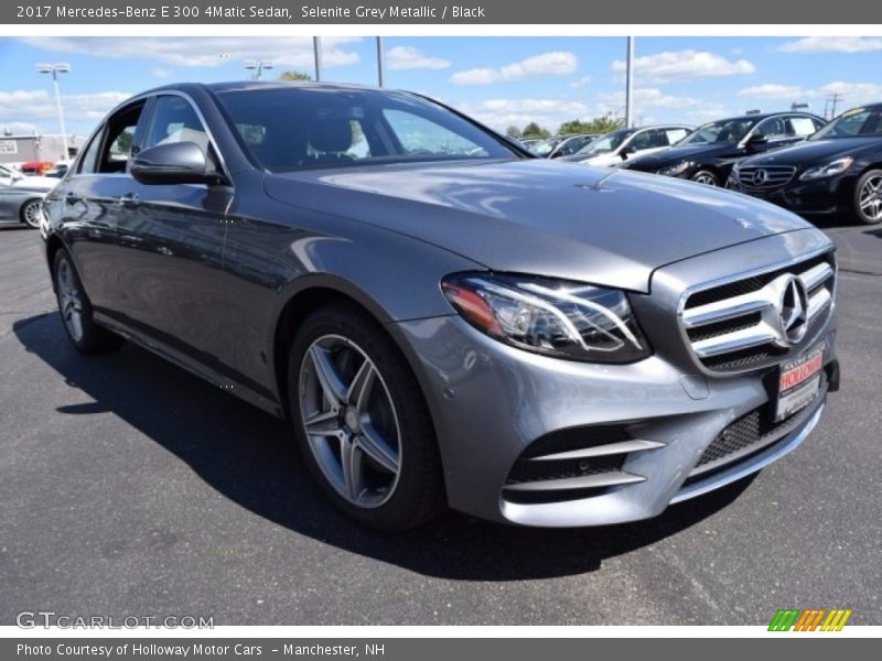 Selenite Grey Metallic / Black 2017 Mercedes-Benz E 300 4Matic Sedan