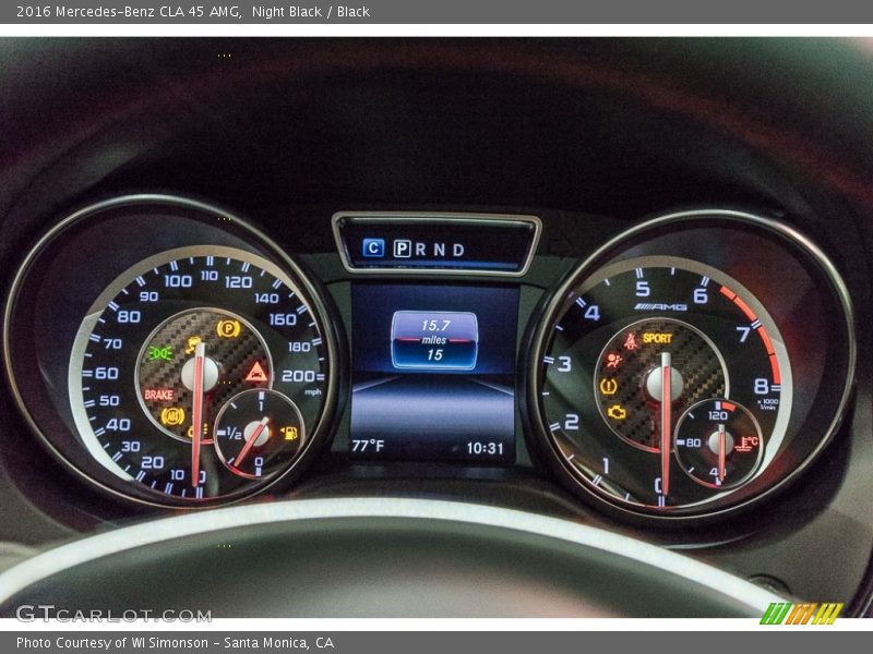  2016 CLA 45 AMG 45 AMG Gauges