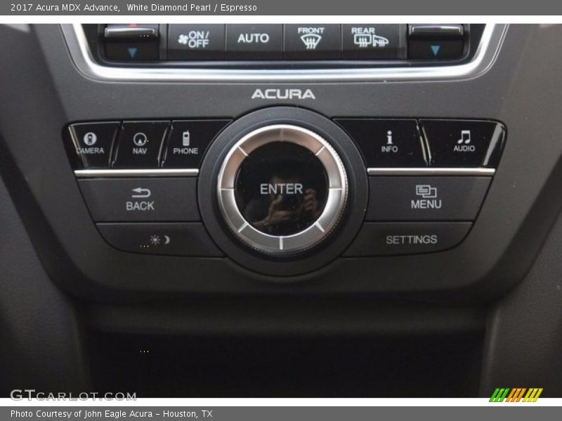 White Diamond Pearl / Espresso 2017 Acura MDX Advance