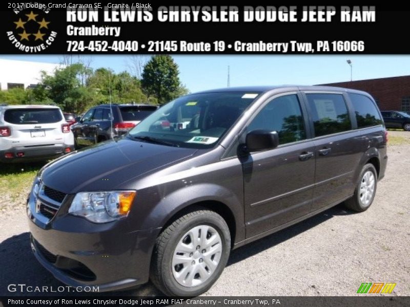 Granite / Black 2017 Dodge Grand Caravan SE