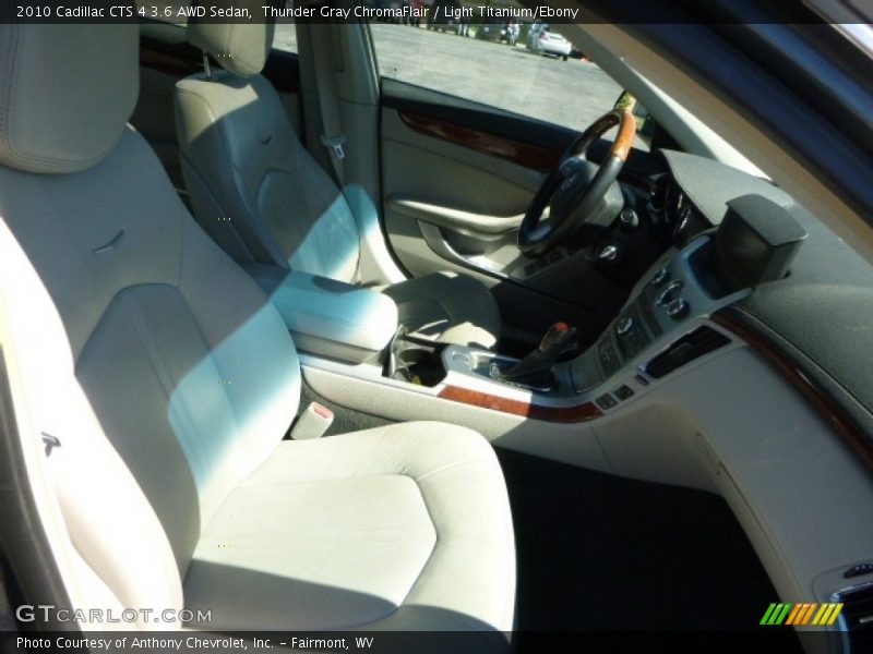 Thunder Gray ChromaFlair / Light Titanium/Ebony 2010 Cadillac CTS 4 3.6 AWD Sedan