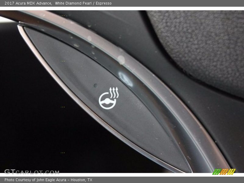 White Diamond Pearl / Espresso 2017 Acura MDX Advance