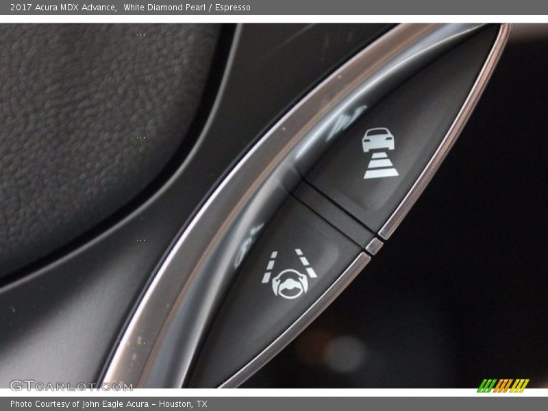 White Diamond Pearl / Espresso 2017 Acura MDX Advance