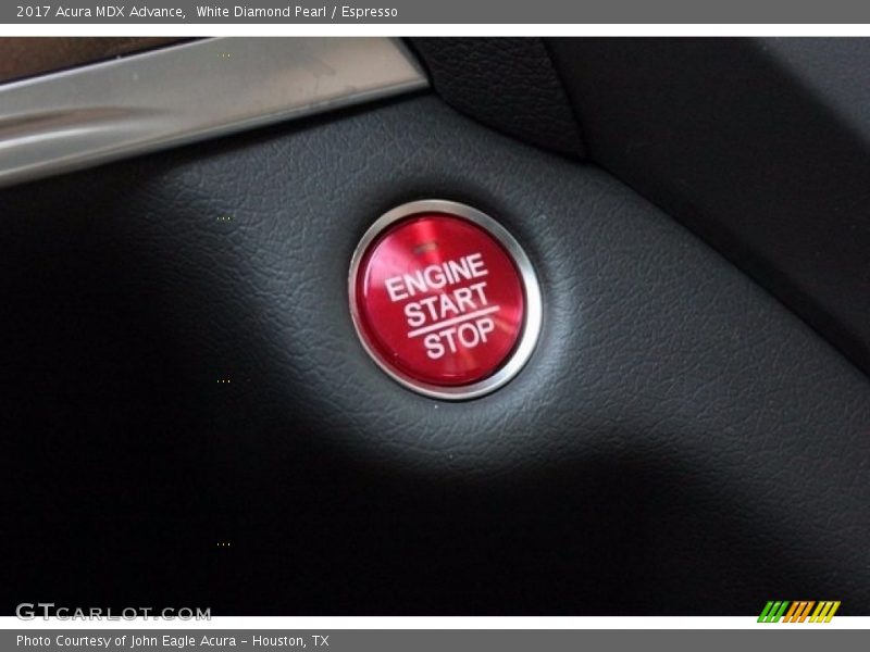 White Diamond Pearl / Espresso 2017 Acura MDX Advance