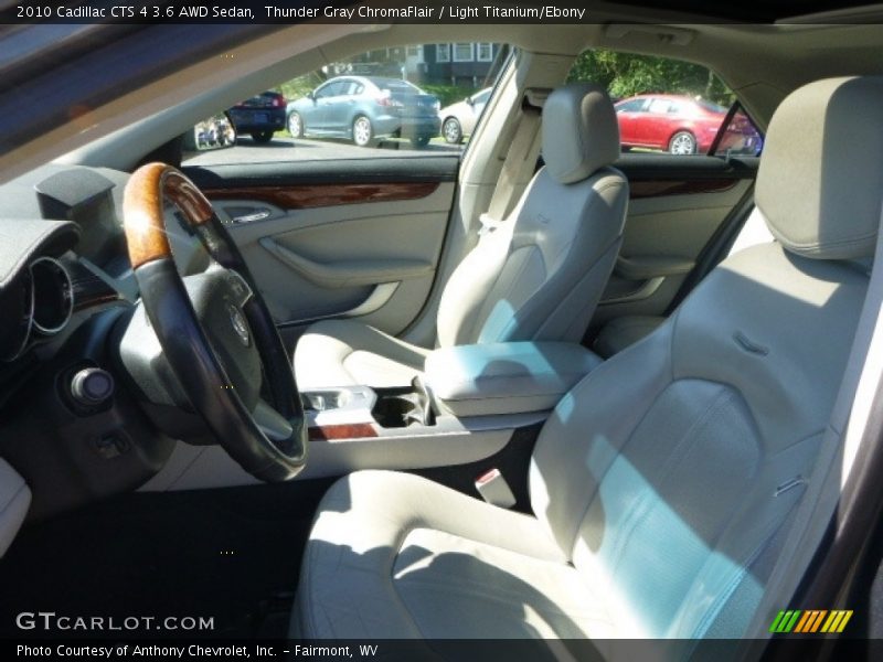 Thunder Gray ChromaFlair / Light Titanium/Ebony 2010 Cadillac CTS 4 3.6 AWD Sedan