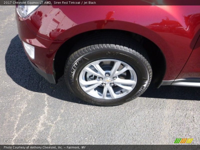 Siren Red Tintcoat / Jet Black 2017 Chevrolet Equinox LT AWD