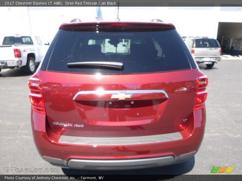 Siren Red Tintcoat / Jet Black 2017 Chevrolet Equinox LT AWD