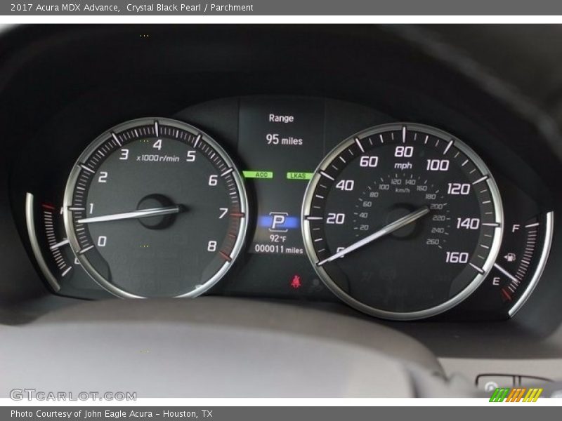 Crystal Black Pearl / Parchment 2017 Acura MDX Advance